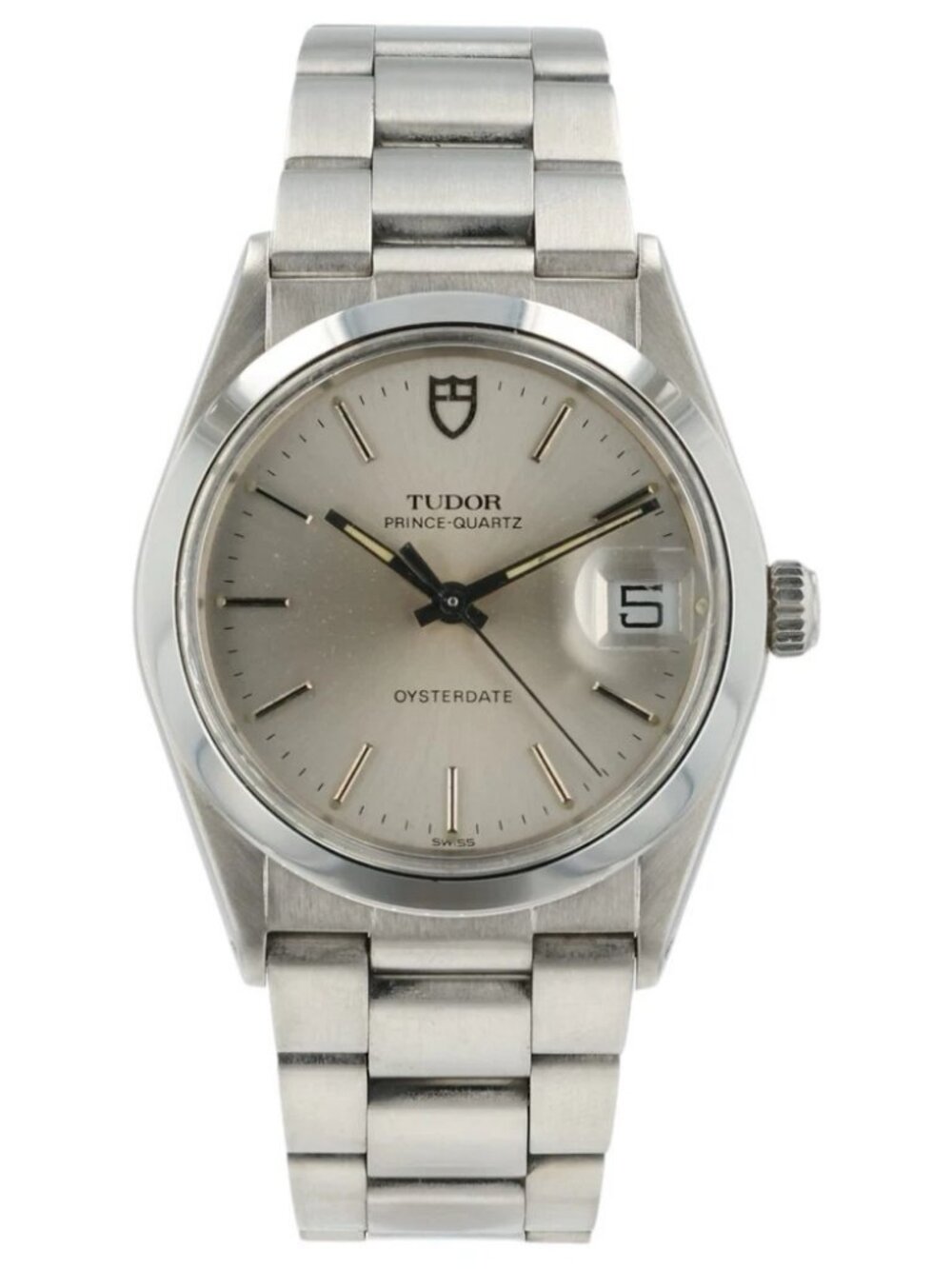 Tudor Prince-Quartz Date Silver Dial Steel 34mm Quartz Men’s Watch